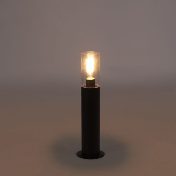 Moderne staande buitenlamp zwart 50 cm - rullo