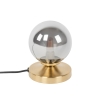 Moderne tafellamp goud met smoke glas - athens
