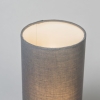 Moderne tafellamp grijs met staal - milo 2
