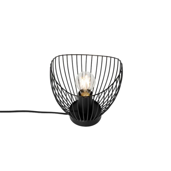 Moderne tafellamp zwart 20 cm - pua