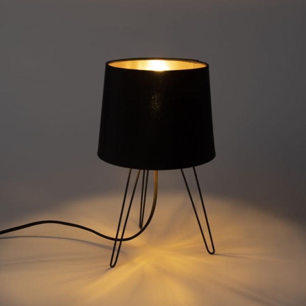 Moderne tafellamp zwart - lofty