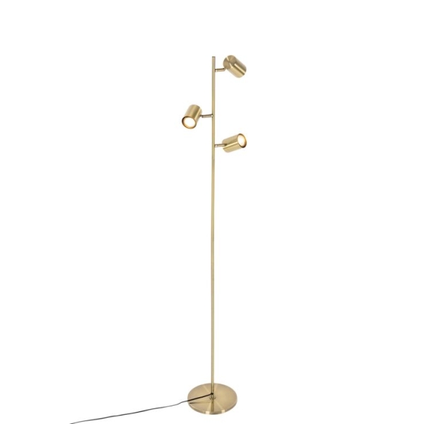 Moderne vloerlamp brons 3-lichts - jeana