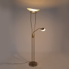 Moderne vloerlamp brons incl. Led en dimmer - lexus