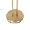 Moderne vloerlamp brons met leeslamp incl. Led dim to warm - diva