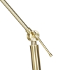 Moderne vloerlamp goud velours kap roze 50 cm - editor