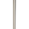 Moderne vloerlamp staal stoffen kap grijs 40 cm - simplo