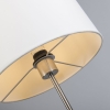 Moderne vloerlamp wit rond - VT 1