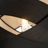 Moderne vloerlamp zwart - cloth