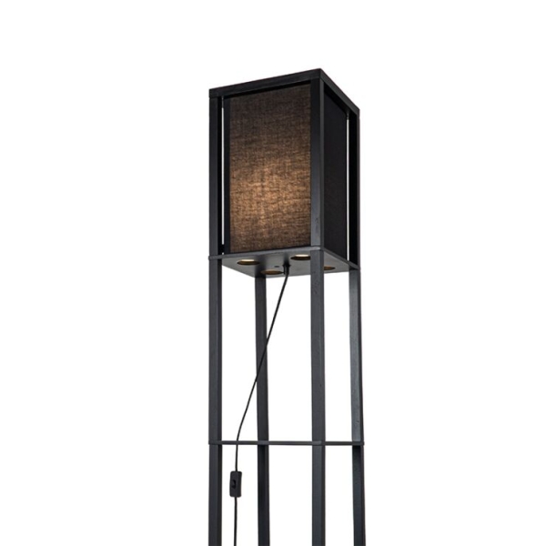 Moderne vloerlamp zwart - stojan