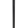 Moderne vloerlamp zwart kap grijs 40 cm - simplo