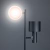 Moderne vloerlamp zwart met 2 spots - Conter