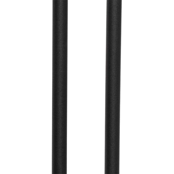 Moderne vloerlamp zwart met leesarm incl. Led en dimmer divo 14