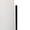 Moderne vloerlamp zwart met linnen witte kap - rich