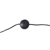 Moderne vloerlamp zwart met linnen witte kap - rich