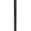 Moderne vloerlamp zwart met zwarte kap 45 cm - simplo