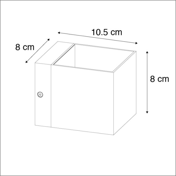 Moderne wandlamp donkergrijs - Transfer