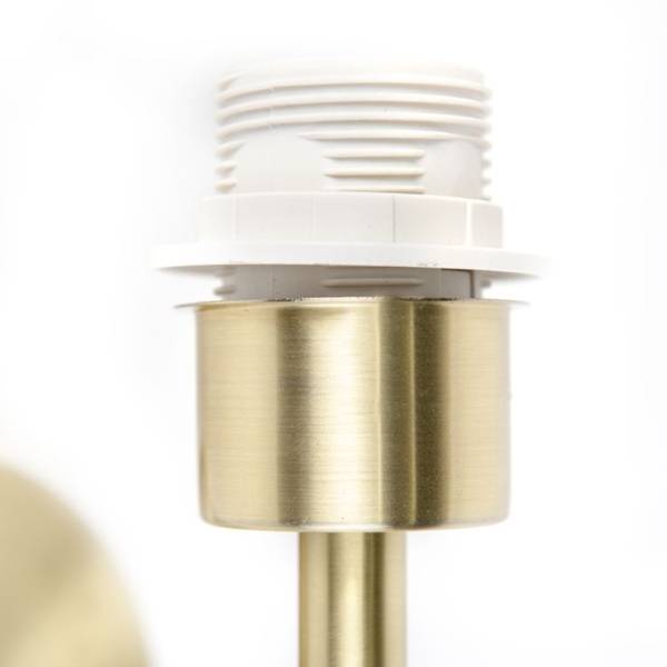 Moderne wandlamp goud 1-lichts met schakelaar - combi