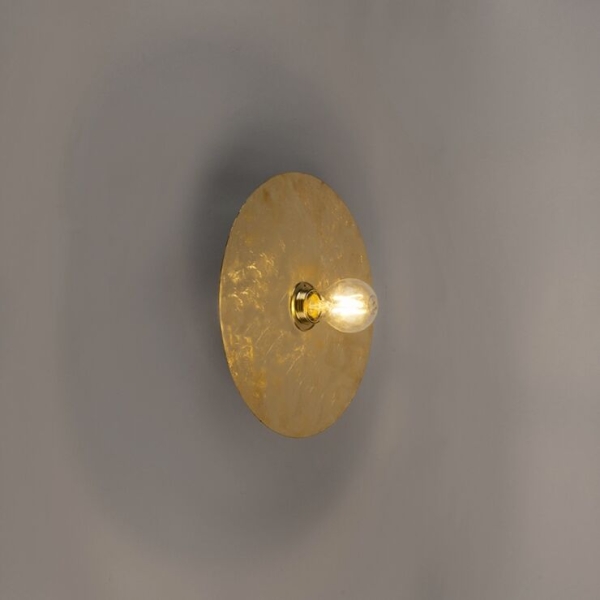 Moderne wandlamp goud 30cm - disque