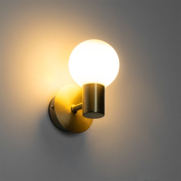 Moderne wandlamp goud ip44 - cederic up