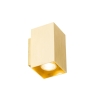 Moderne wandlamp goud vierkant 2-lichts - sandy
