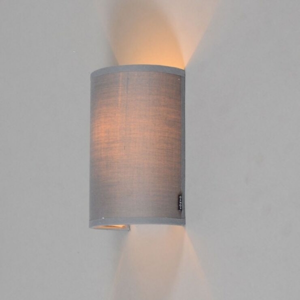 Moderne wandlamp grijs - simple drum