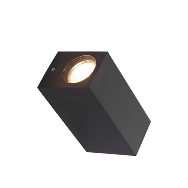 Moderne wandlamp grijs van kunststof 2-lichts - baleno