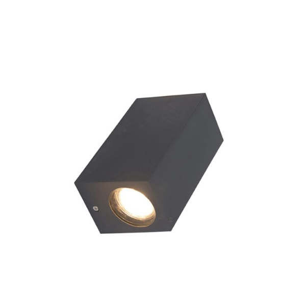 Moderne wandlamp grijs van kunststof 2-lichts - baleno