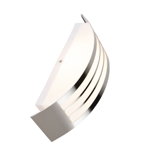 Moderne wandlamp staal rvs ip44 - sapphire deluxe