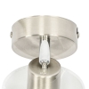 Moderne wandlamp staal met witte kap verstelbaar - hetta