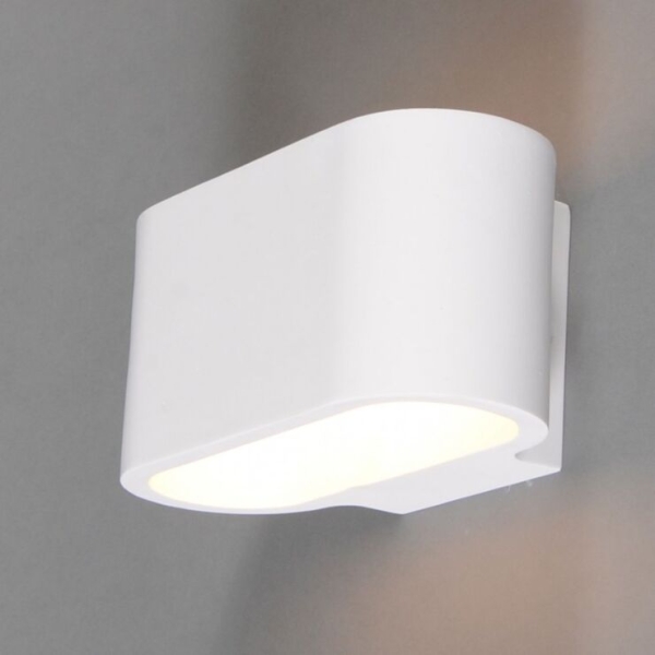 Moderne wandlamp wit plat - gipsy arles