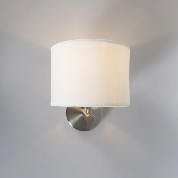 Moderne wandlamp wit rond - vt 1