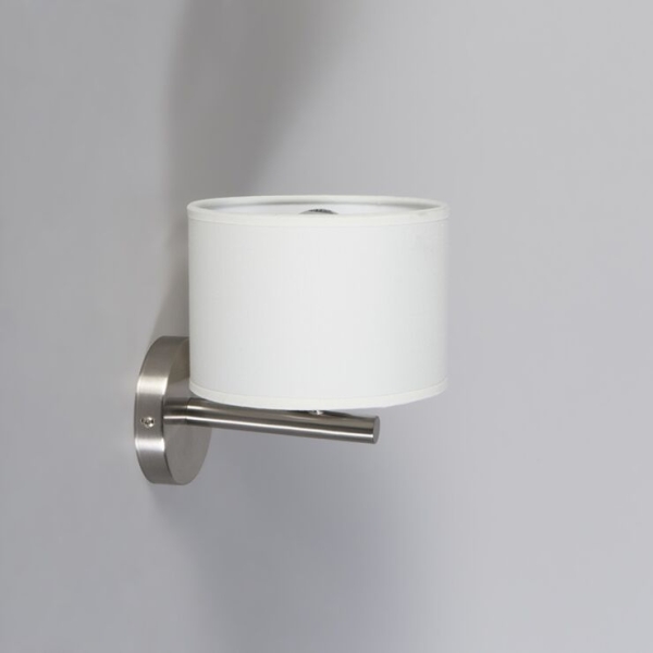 Moderne wandlamp wit rond - vt 1