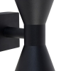 Moderne wandlamp zwart 2-lichts - rolf