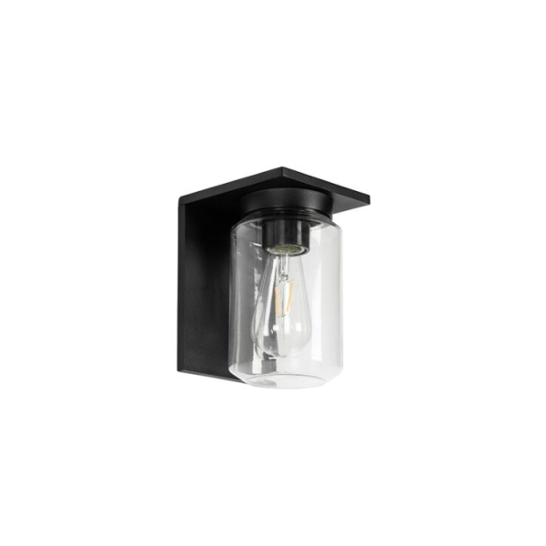 Moderne wandlamp zwart ip54 marshall 14