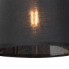 Moderne wandlamp zwart en messing met leeslamp - renier