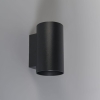 Moderne wandlamp zwart rond 2-lichts - sandy