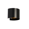 Moderne wandlamp zwart rond - edwin