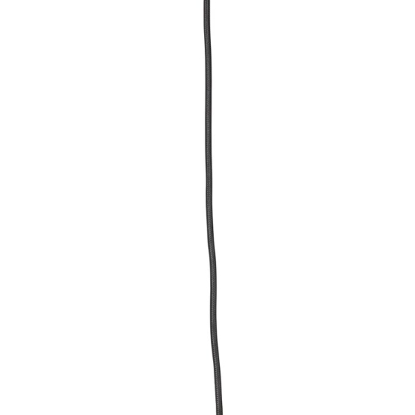 Oosterse hanglamp bamboe met zwart 32 cm - evalin