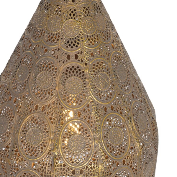 Oosterse hanglamp goud 26 cm - mowgli