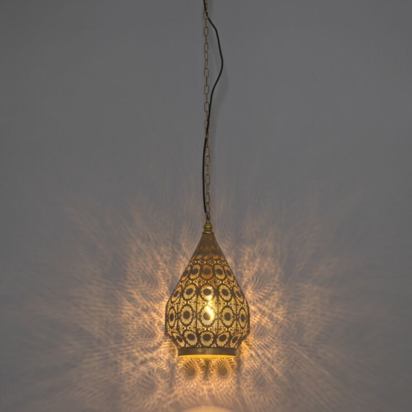 Oosterse hanglamp goud 26 cm - mowgli