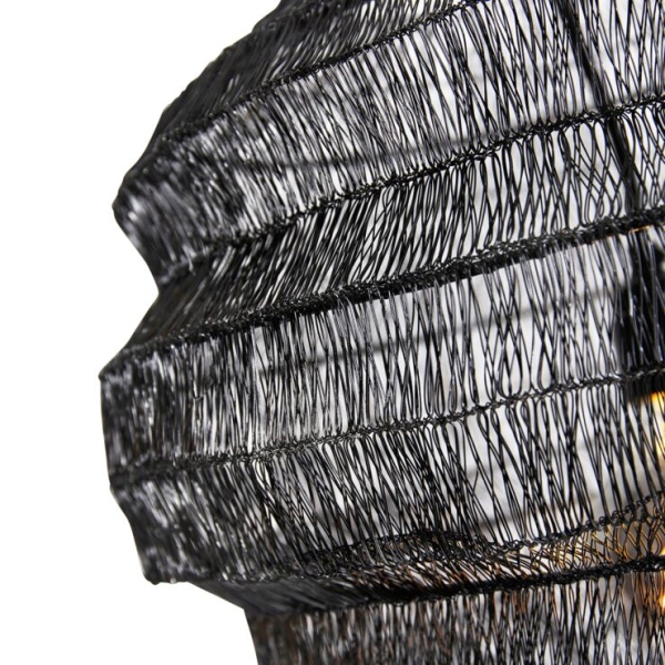 Oosterse hanglamp zwart 45 cm x 40 cm - vadi