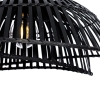 Oosterse hanglamp zwart bamboe 62 cm - pua