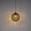 Oosterse hanglamp zwart met goud 45 cm - radiante