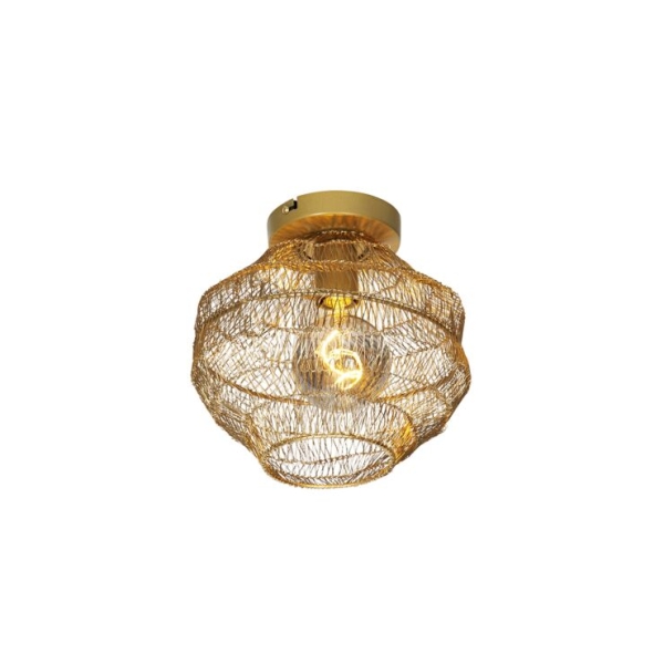 Oosterse plafondlamp goud 25 cm - vadi