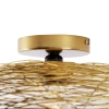 Oosterse plafondlamp goud 40 cm - glan