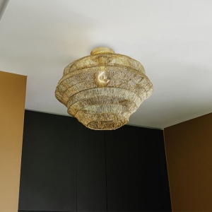 Oosterse plafondlamp goud 45 cm - Vadi