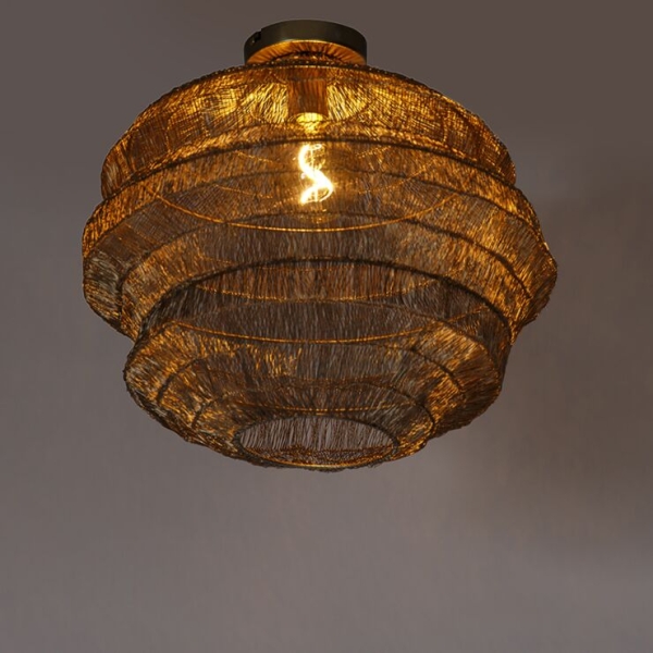 Oosterse plafondlamp goud 45 cm - vadi