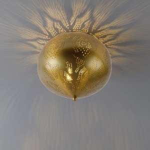 Oosterse plafondlamp goud - Zayn