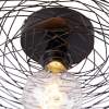 Oosterse plafondlamp zwart 60 cm - glan