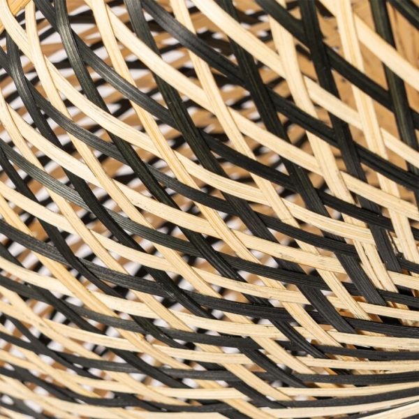 Oosterse plafondlamp zwart bamboe 50 cm - ostrava